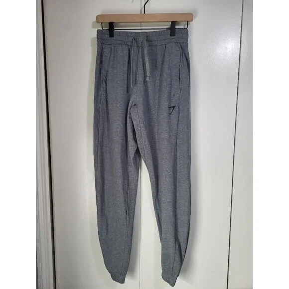 GYMSHARK Mens XS Essential Oversized Jogger Charcoal Grey Marl Athleisure A2A7T - Picture 2 of 8